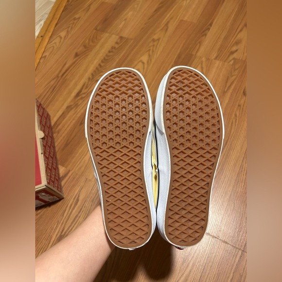 Vans White and Brown Women's Sneakers - Picture 1 of 4